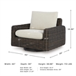 Signature Design by Ashley Kimora Brown Outdoor Swivel Lounge Chair