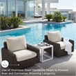 Signature Design by Ashley Kimora Brown Outdoor Swivel Lounge Chair