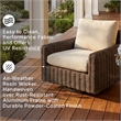 Signature Design by Ashley Kimora Brown Outdoor Swivel Lounge Chair