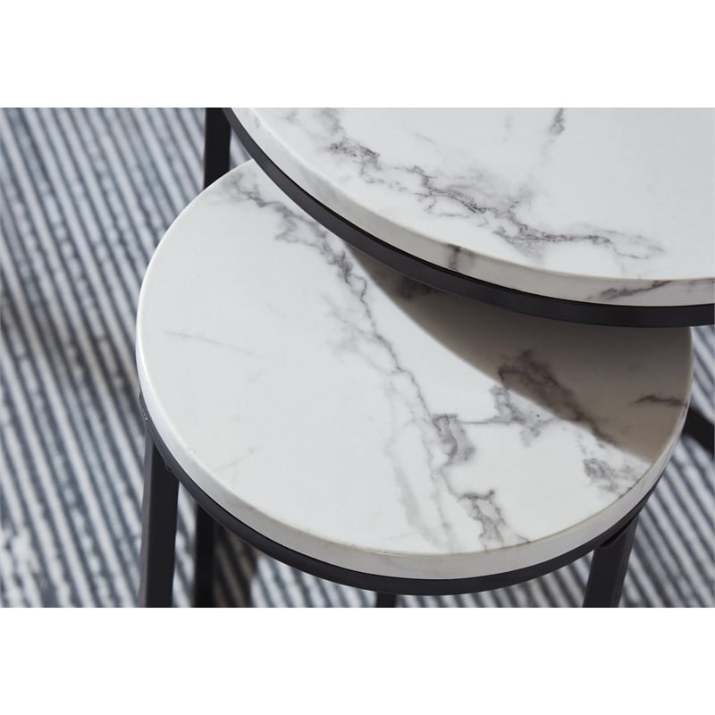 Signature Design by Ashley Jusmour Black Table - Set of 4