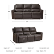 Signature Design by Ashley Boxmere Brown Power Reclining Sofa