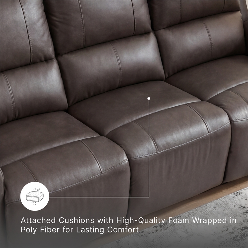 Signature Design by Ashley Boxmere Brown Power Reclining Sofa