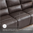 Signature Design by Ashley Boxmere Brown Power Reclining Sofa