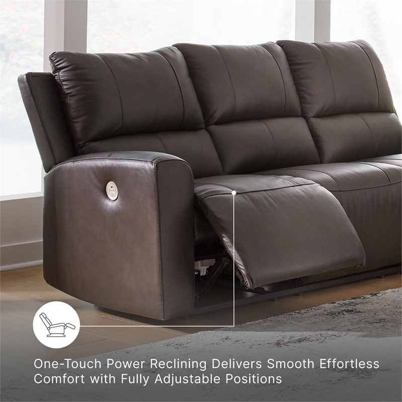 Signature Design by Ashley Boxmere Brown Power Reclining Sofa