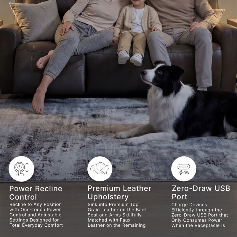 Signature Design by Ashley Boxmere Brown Power Reclining Sofa