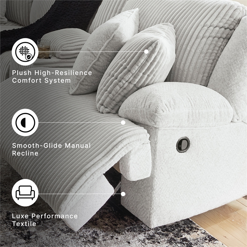 Signature Design by Ashley Top Tier Whitewash Recliner