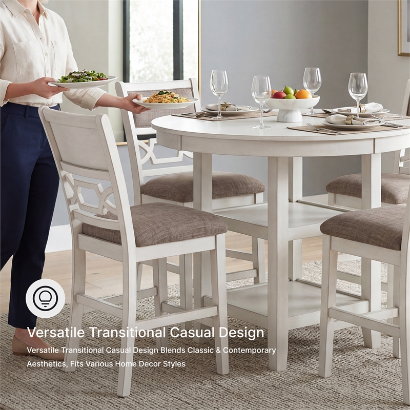Signature Design by Ashley Furniture Erinberg Antique White Dining Table Set