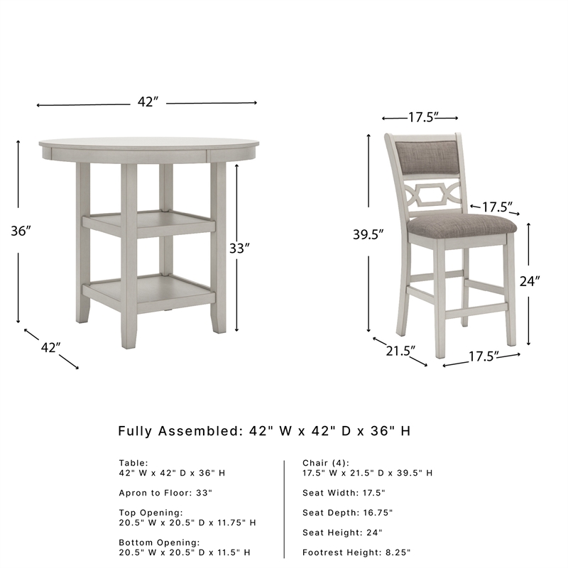 Signature Design by Ashley Furniture Erinberg Antique White Dining Table Set