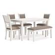 Signature Design by Ashley Furniture Erinberg Antique White Dining Table Set