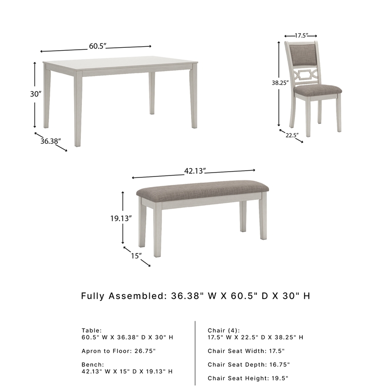 Signature Design by Ashley Furniture Erinberg Antique White Dining Table Set