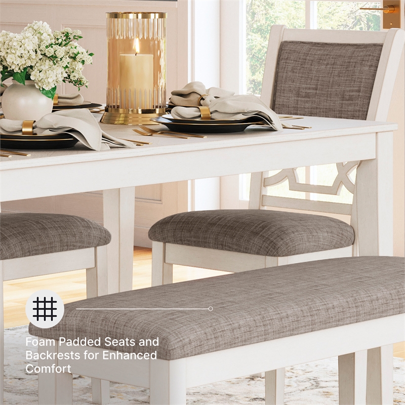 Signature Design by Ashley Furniture Erinberg Antique White Dining Table Set