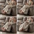 Signature Design by Ashley Furniture Laresview Gray Reclining Loveseat
