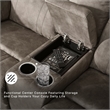 Signature Design by Ashley Furniture Laresview Gray Reclining Loveseat