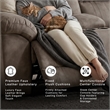 Signature Design by Ashley Furniture Laresview Gray Reclining Loveseat