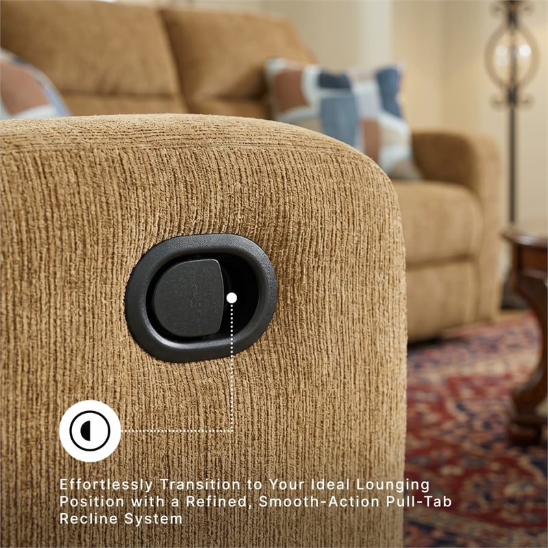 Signature Design by Ashley Furniture Kanlow Brown Reclining Loveseat
