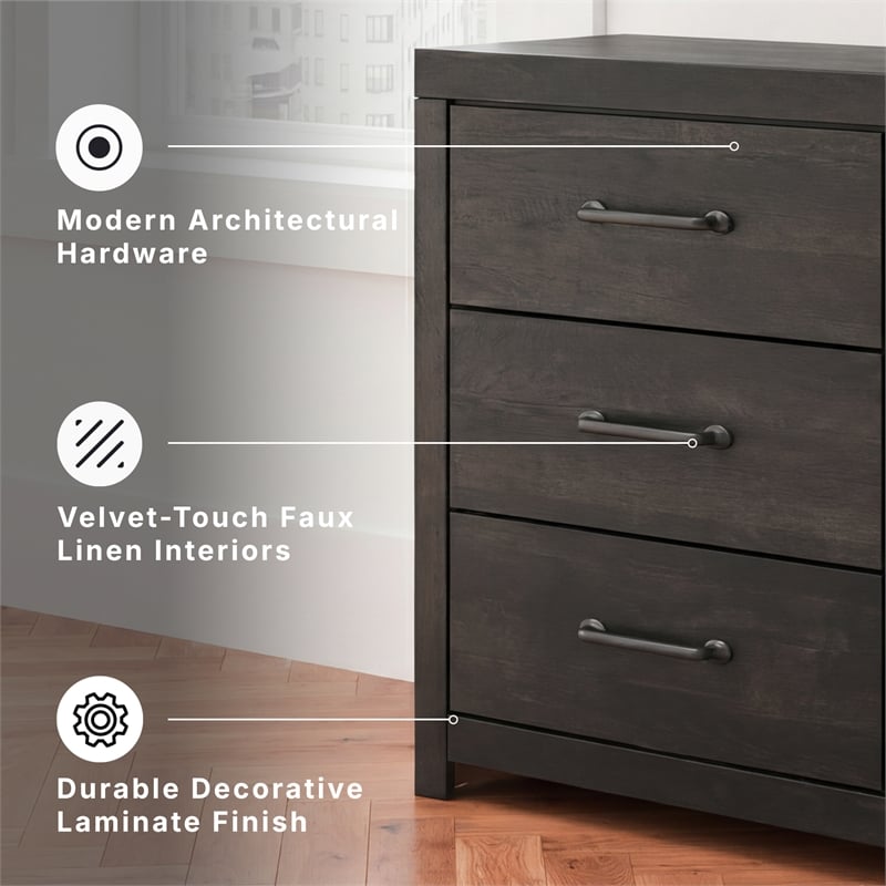 Signature Design by Ashley Granaport Dark Gray Six Drawer Dresser