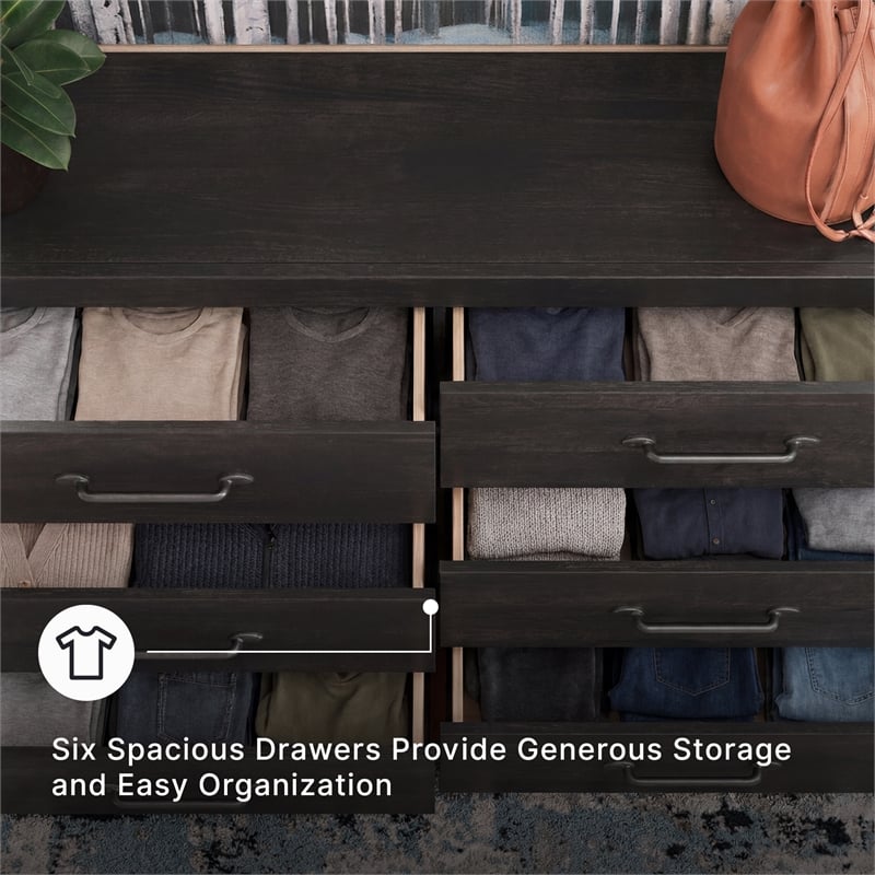 Signature Design by Ashley Granaport Dark Gray Six Drawer Dresser