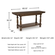 Signature Design by Ashley Sturlayne Brown Flip Top Sofa Table