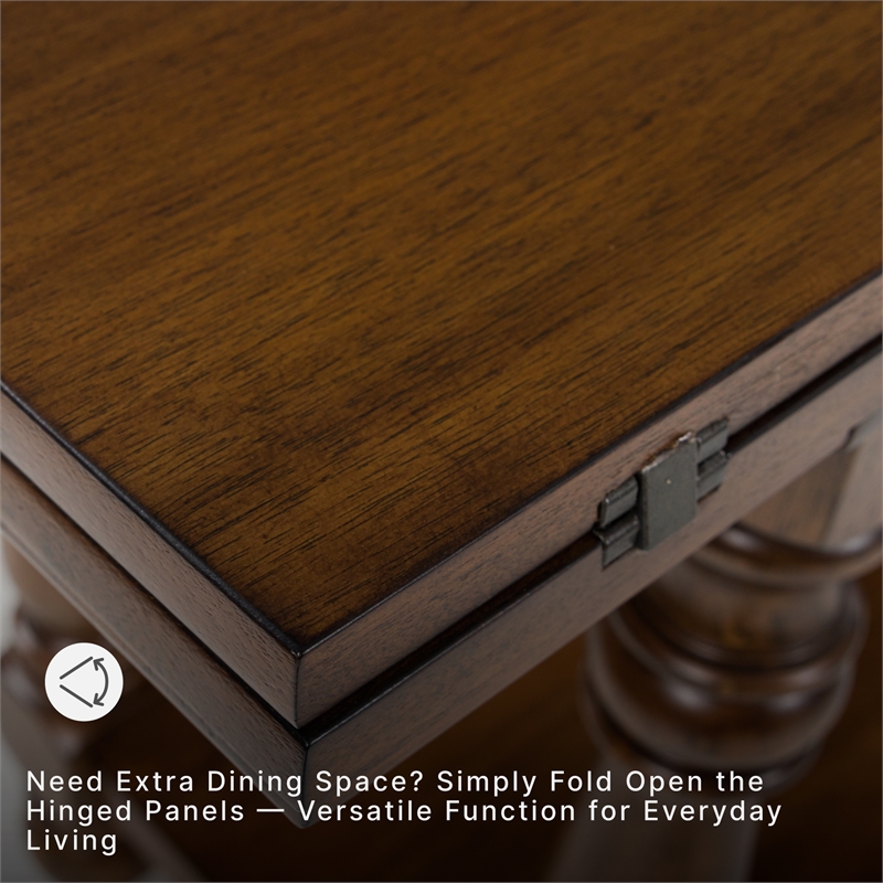 Signature Design by Ashley Sturlayne Brown Flip Top Sofa Table