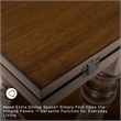 Signature Design by Ashley Sturlayne Brown Flip Top Sofa Table