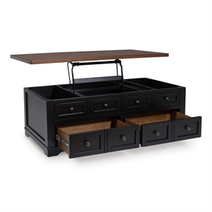 Signature Design by Ashley Wildenauer Black Lift-Top Coffee Table