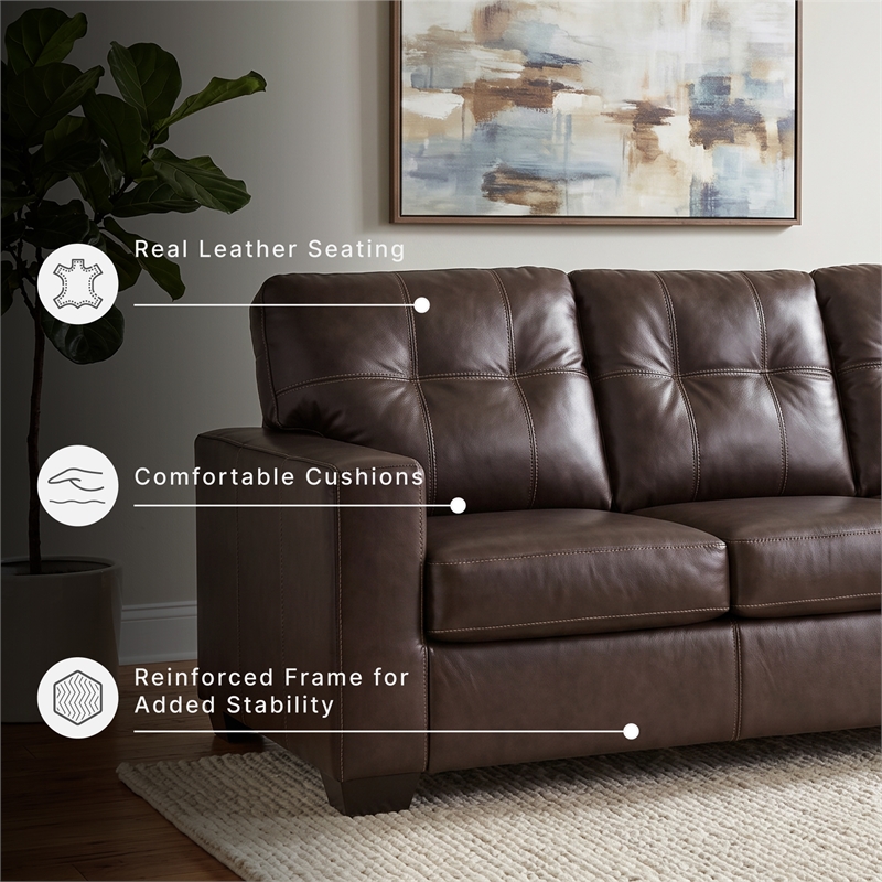 Signature Design by Ashley Santorine Brown Queen Sofa Sleeper