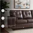 Signature Design by Ashley Santorine Brown Queen Sofa Sleeper