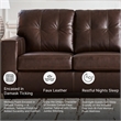 Signature Design by Ashley Santorine Brown Queen Sofa Sleeper