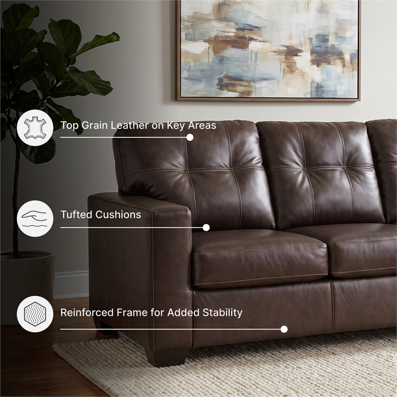 Signature Design by Ashley Santorine Brown Queen Sofa Sleeper