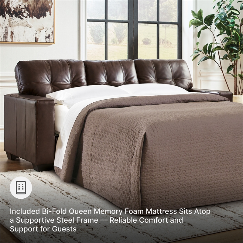 Signature Design by Ashley Santorine Brown Queen Sofa Sleeper