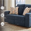 Signature Design by Ashley Danum Blue Reclining Loveseat