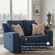 Signature Design by Ashley Danum Blue Reclining Loveseat