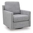 Signature Design by Ashley Freybourne Next-Gen Nuvella Gray Swivel Accent Chair