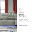 Signature Design by Ashley Broad Cove Light Gray Power Reclining Sofa