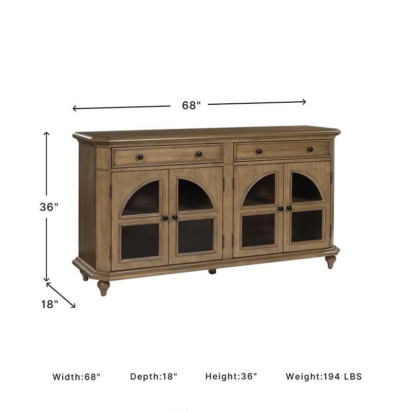 Signature Design by Ashley Barlomore Brown Accent Cabinet