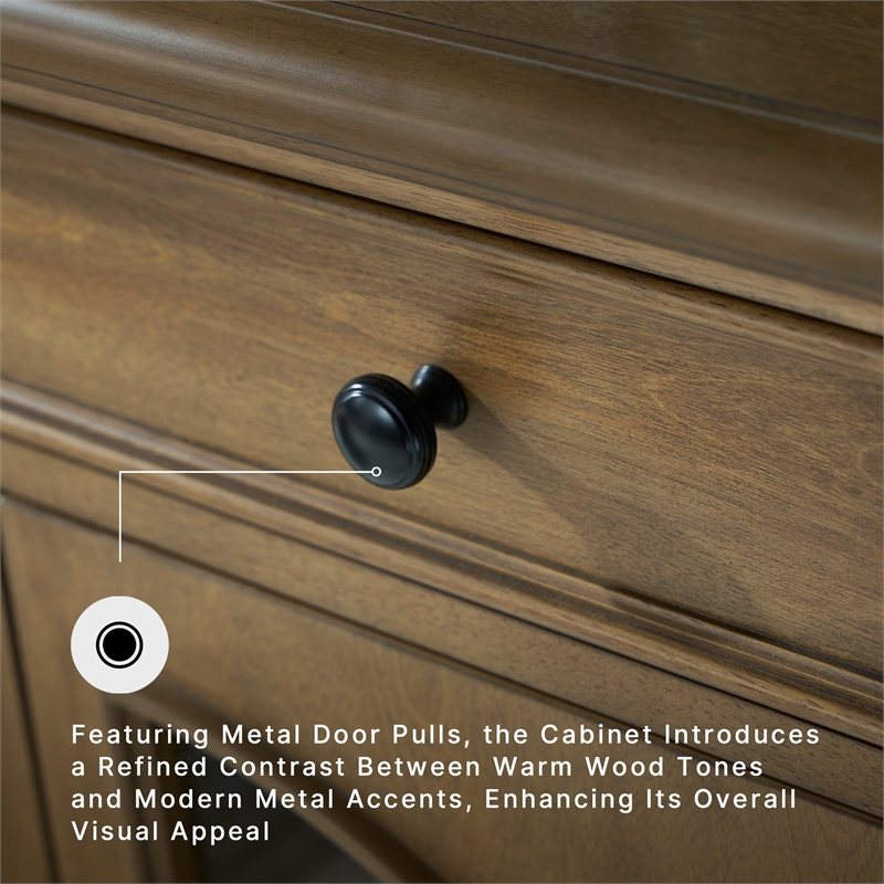 Signature Design by Ashley Barlomore Brown Accent Cabinet