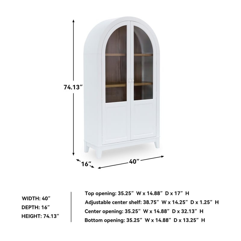Signature Design by Ashley Dagandale White Accent Cabinet