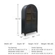 Signature Design by Ashley Dagandale Black Accent Cabinet