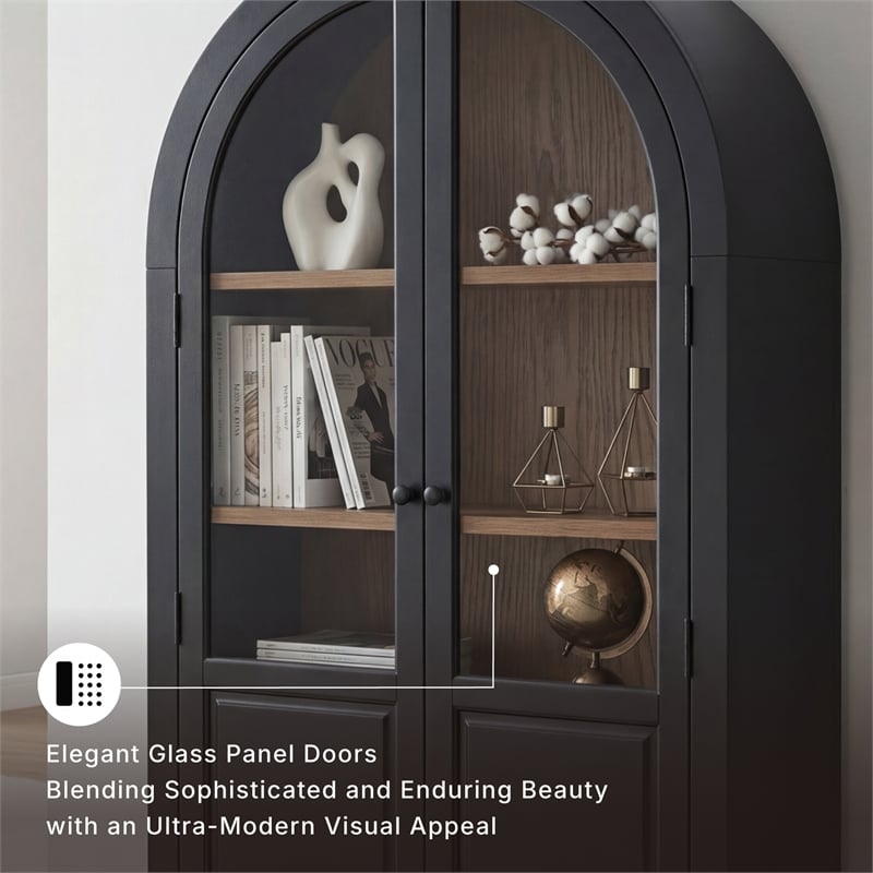 Signature Design by Ashley Dagandale Black Accent Cabinet