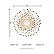 Signature Design by Ashley Morwenna Gold Accent Mirror