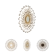 Signature Design by Ashley Morwenna Gold Accent Mirror