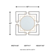 Signature Design by Ashley Oceanal Gold Accent Mirror