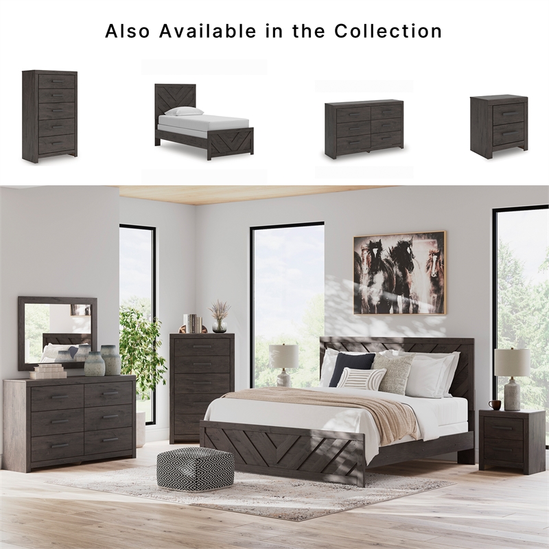 Signature Design by Ashley Prendonea Dark Gray Dresser