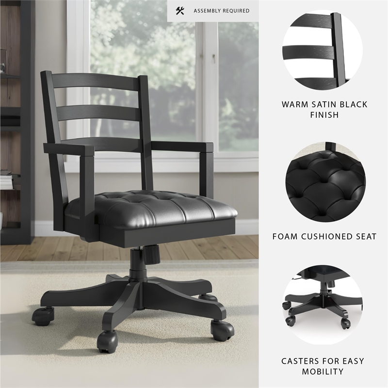 Signature Design by Ashley Wildenauer Black Home Office Desk Chair