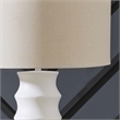 Signature Design by Ashley Veraleigh Polyresin Floor Lamp w/Fabric Shade White