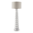 Signature Design by Ashley Veraleigh Polyresin Floor Lamp w/Fabric Shade White