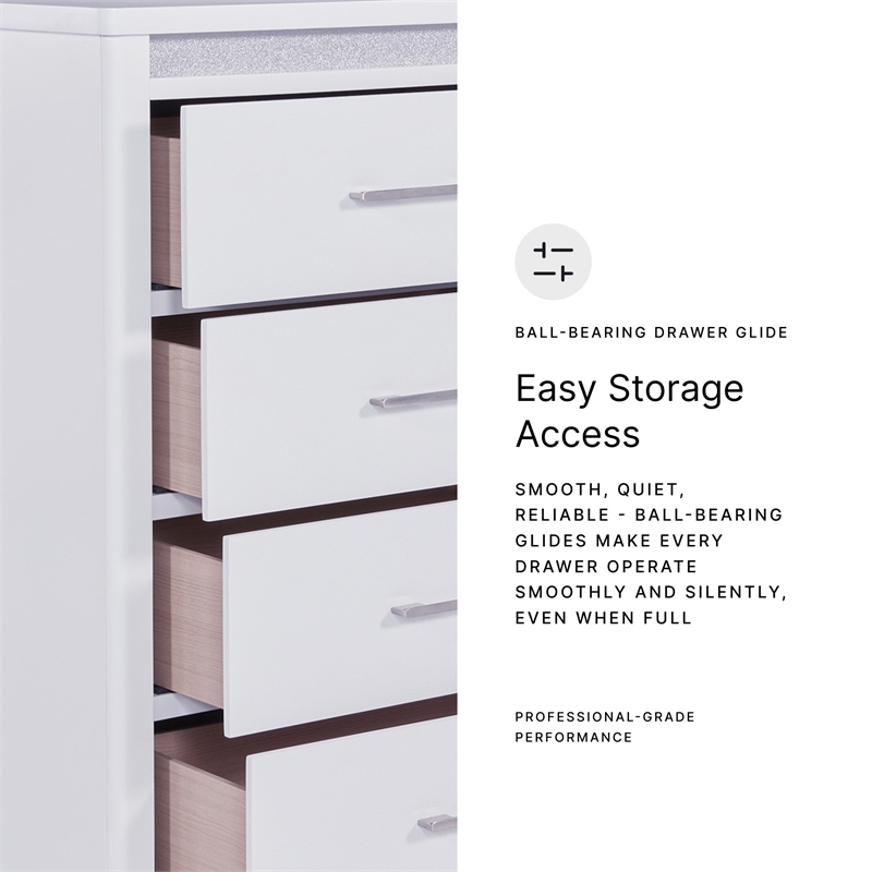 Signature Design by Ashley Stenluxe Bedroom Chest of Drawers in White