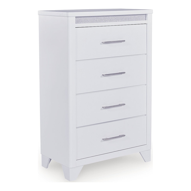 Signature Design by Ashley Stenluxe Bedroom Chest of Drawers in White