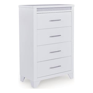 Signature Design by Ashley Stenluxe Bedroom Chest of Drawers in White