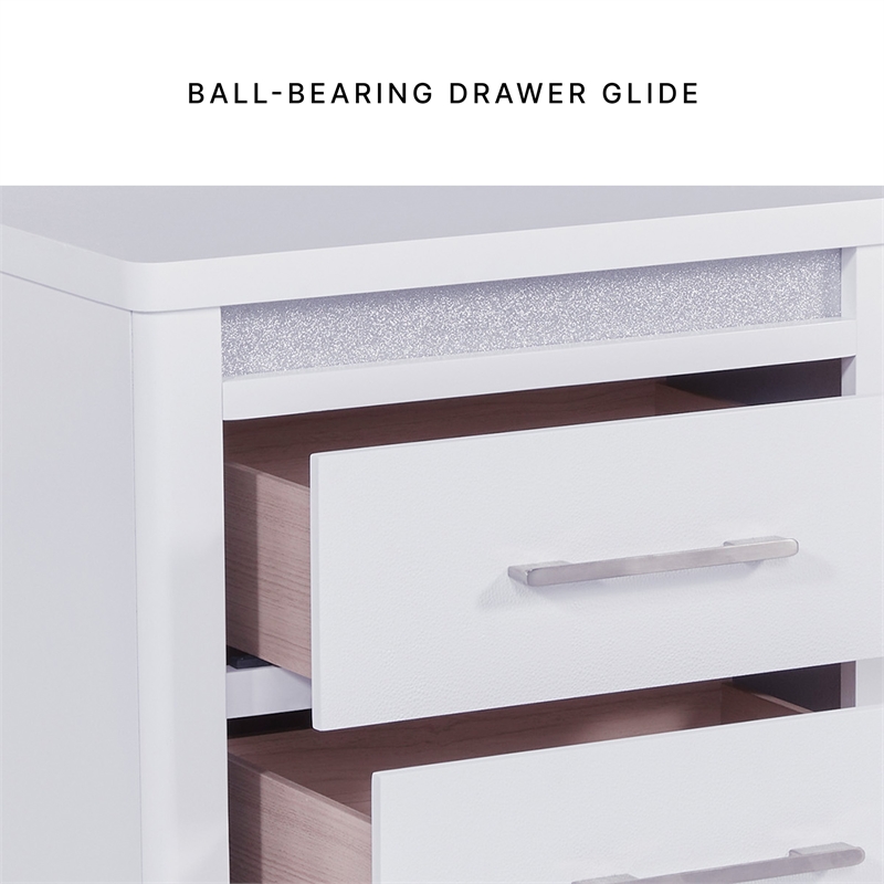 Signature Design by Ashley Stenluxe Bedroom Nightstand in White